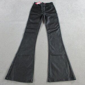Edikted Luna Faux Leather Flare Pants Womens XS Grunge Y2K Clubwear Going Out